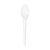 Colher Sobremesa Strawplast Cor Branco - Embalagem com 50 UN - Imagem 2