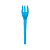 Garfo Sobremesa Strawplast Cor Azul - Embalagem com 50 UN - Imagem 2