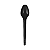 Colher Sobremesa Strawplast Cor Preto - Embalagem com 50 UN - Imagem 2