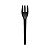 Garfo Sobremesa Strawplast Cor Preto - Embalagem com 50 UN - Imagem 2