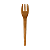 Garfo Sobremesa Strawplast Cor Dourado - Embalagem com 50 UN - Imagem 2