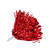 Pom Pom Metalizado Vermelho - 1 Par - Imagem 2