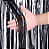 Cortina Decorativa Metalizada Preta 100x200CM - Imagem 2