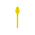 Colher Sobremesa Strawplast Cor Amarelo - Pacote com 50 UN - Imagem 2