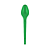 Colher Sobremesa Strawplast Cor Verde - Pacote com 50 UN - Imagem 2
