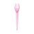 Garfo Sobremesa Strawplast Cor Rosa - Embalagem com 50 UN - Imagem 2