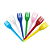 Garfo Sobremesa Strawplast Sortido - Embalagem com 50 UN - Imagem 2