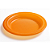 Prato Raso Descartável Copobras Laranja 15CM - Pacote com 10 UN - Imagem 2
