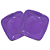 Prato Quadrado Descartável Trik Trik Roxo 15CM - Embalagem com 10 UN - Imagem 2