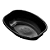Cumbuca Oval Descartável Trik Trik Preto 15x11CM - Pacote com 10 UN - Imagem 1