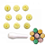Carimbos para Doces Números BlueStar - Kit com 9 Peças - Imagem 2