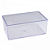 Cake Box Cristal Retangular com Tampa 1,5L - Imagem 1