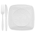 Kit Churrasco Trik Trik Branco - Pacote com 10UN - Imagem 1