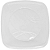 Prato Quadrado Descartável Trik Trik Branco 15CM - Embalagem com 10 UN - Imagem 1