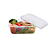 Pote Retangular Prafesta 500ML - Embalagem com 24 UN - Imagem 2