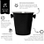 Balde de Gelo Ônix Inox Mimo Style 22CM - Imagem 2