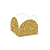 Porta Forminha 4 pétalas Glitter Dourado NC Toys - Pacote com 50UN - Imagem 1