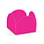 Porta Forminha 4 pétalas Pink NC Toys - Pacote com 50UN - Imagem 1