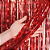 Cortina Decorativa Metalizada Vermelho 100x200CM - Imagem 2