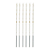 Vela Palito Gigante Branco Com Dourado 17CM - Pacote com 6UN - Imagem 2