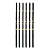 Vela Palito Gigante Preto Com Dourado 17CM - Pacote com 6UN - Imagem 2