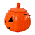 Baldinho em plástico Abóbora com Tampa Halloween 17CM - Imagem 2