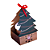Caixa Ideia Cachepo Kraft de Arvore de Natal Para Panetone - Imagem 2