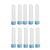 Tubete Cristal 13CM com Tampa Azul Bebê - Pacote com 10UN - Imagem 2