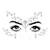 Adesivo Facial Strass Estrelas - Imagem 1
