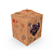 Caixa Pop Up  Kraft Flores do Campo com Visor - Imagem 1