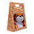 Maleta Kraft Flores do Campo com Visor 19x9x26CM - Imagem 1