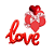 Balão Love - Kit com 7 Peças - Imagem 2