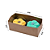 Caixa Kraft Basic para 2 Doces - Imagem 2