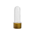 Tubete Cristal 8CM com Tampa Dourada - Pacote com 10UN - Imagem 1