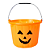 Balde Abóbora Halloween - Tamanho 19 CM - Imagem 1