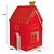 Caixa Mini Panetone Casinha Natal Luz - Imagem 2