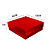 Mini Caixa Quadrada Laminada Vermelha G - Imagem 2