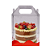 Maleta Cristal com Fundo Vermelho 10x10x12CM - Imagem 1