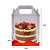 Maleta Cristal com Fundo Vermelho 10x10x12CM - Imagem 2