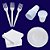 Kit Festa Descartável Branco - Embalagem com 40 Peças - Imagem 2