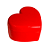 Cake Box Coração Vermelho Sólido com Tampa 750ML - Imagem 1