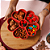 Fondue Box Flor de Corações Petisqueira Vermelho Sólido - Imagem 2