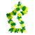 Colar Havaiano Verde e Amarelo - Imagem 2
