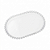 Bandeja Pérola Cor Cristal 20X13CM - Imagem 1