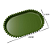 Bandeja Pérola Cor Verde Olivia 20X13CM - Imagem 2