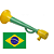 Corneta Verde e Amarela Brasil P - Imagem 2