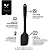 Espátula Grande de Silicone Preta Mimo Style 28,5CM - Imagem 2