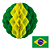 Enfeite Decorativo Popper Edição Brasil - Embalagem com 1UN - Imagem 2