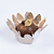 Forminha Decora Doces Mini Madri Dourado - Embalagem com 30UN - Imagem 2