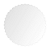 Cake Board Redondo Flor Branco Sublimis Laser MDF 32CM - Imagem 1